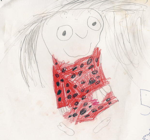 Cirkeline, tegnet af Halfdan (måske) 5 år